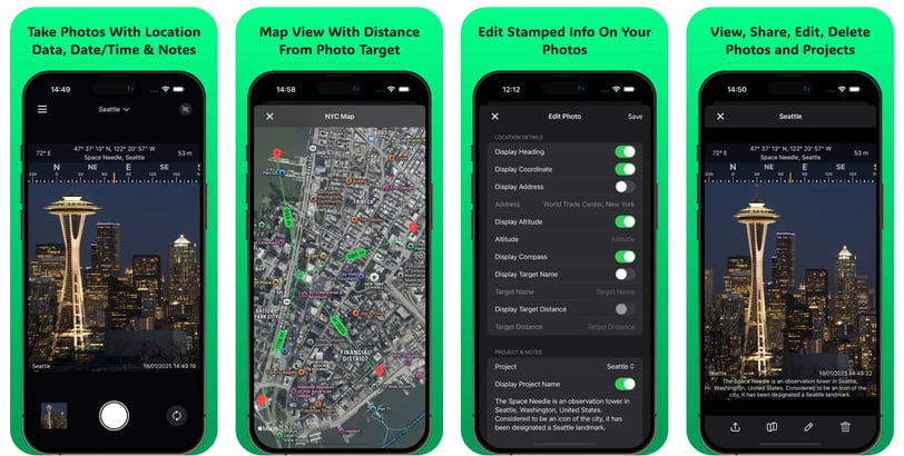 FieldCam – 支持 GPS 坐标的专业拍照工具 [限时免费]